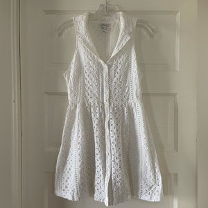 Forever 21 Lace Button Up Dress